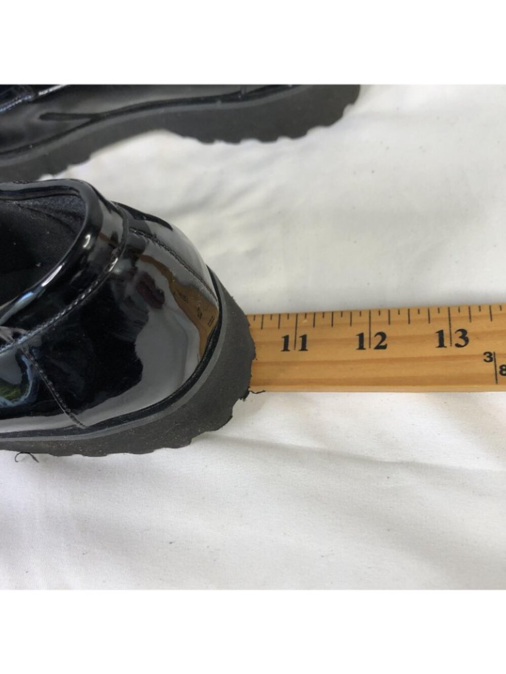 Whimsigoth Shoes Womens Size 8 Black Patent Tassel Loafer Flats Priscilla Preppy - Picture 6 of 16